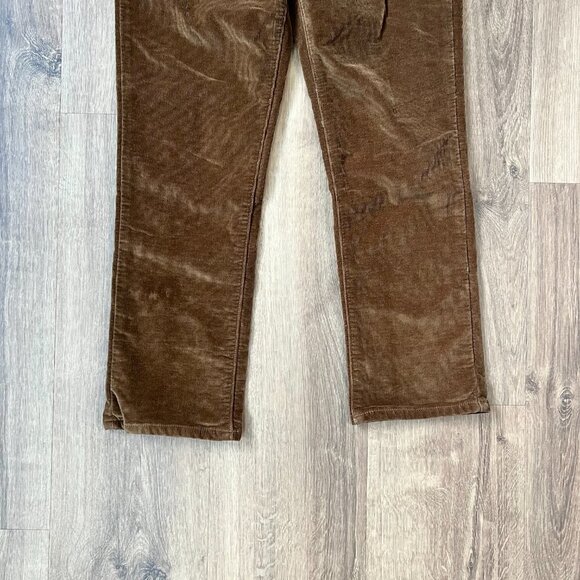 Frame Le High Straight in Warm Tan Corduroy Sz 27 - Picture 4 of 13